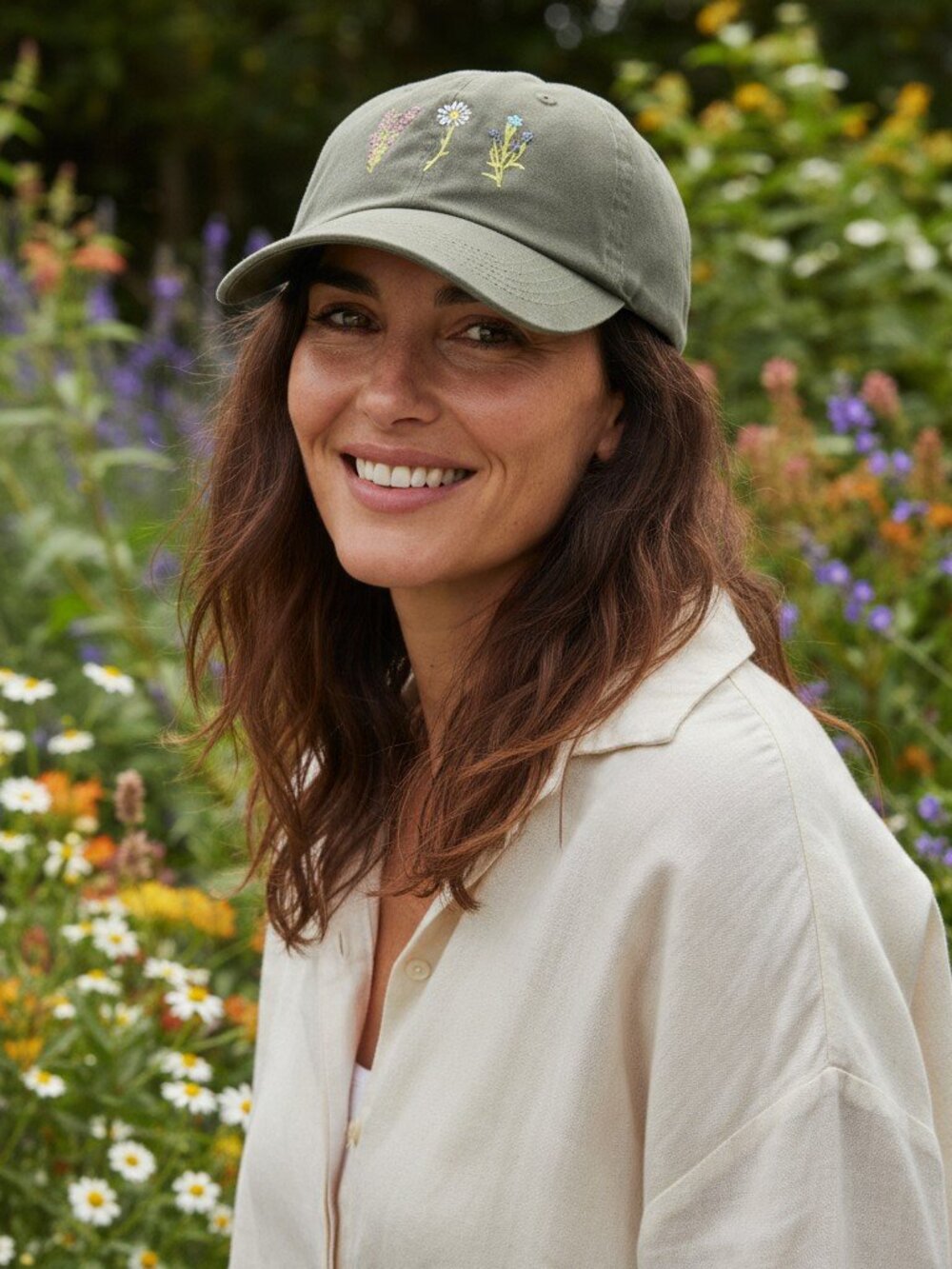 Life is Good- Wildflower Design Chill Cap/Hat